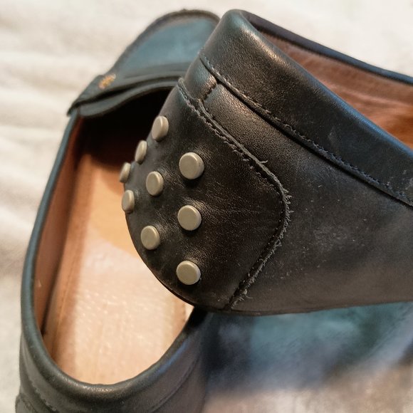 Ralph Lauren Belen Black Leather Driver Loafer - Picture 8 of 15